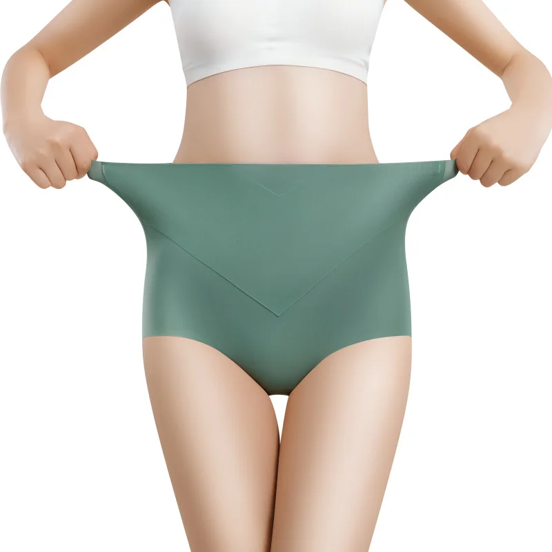 3PCS Ice Silk Control Panties With Belly Tightening Ultra-thin Women Underwear Sexy Lingerie Waist Trainer Body Shaper Women's