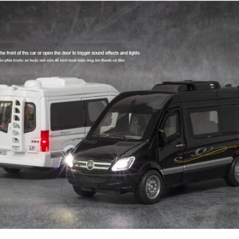

1:32 Mercedes Benz Sprinter RV Alloy Car Model Diecasts & Toy Vehicles Toy Cars Kid Toys For Children Gifts Boy Toy
