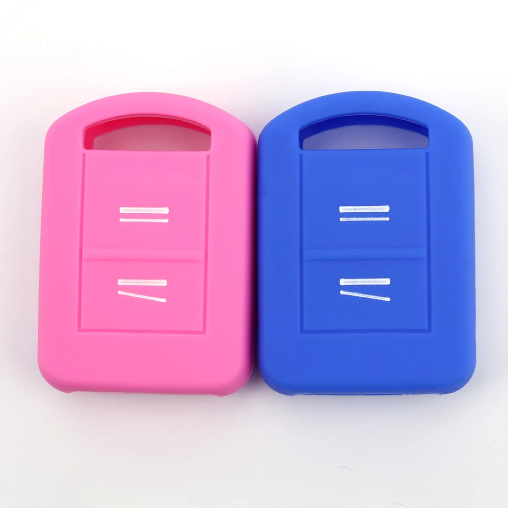 Replacement Silicone Car Key Case Fob Cover For Opel Vauxhall Corsa Agila Meriva Combo 2 Buttons Remote Shell Holder Parts key case key case cover car key shell remote control case cover