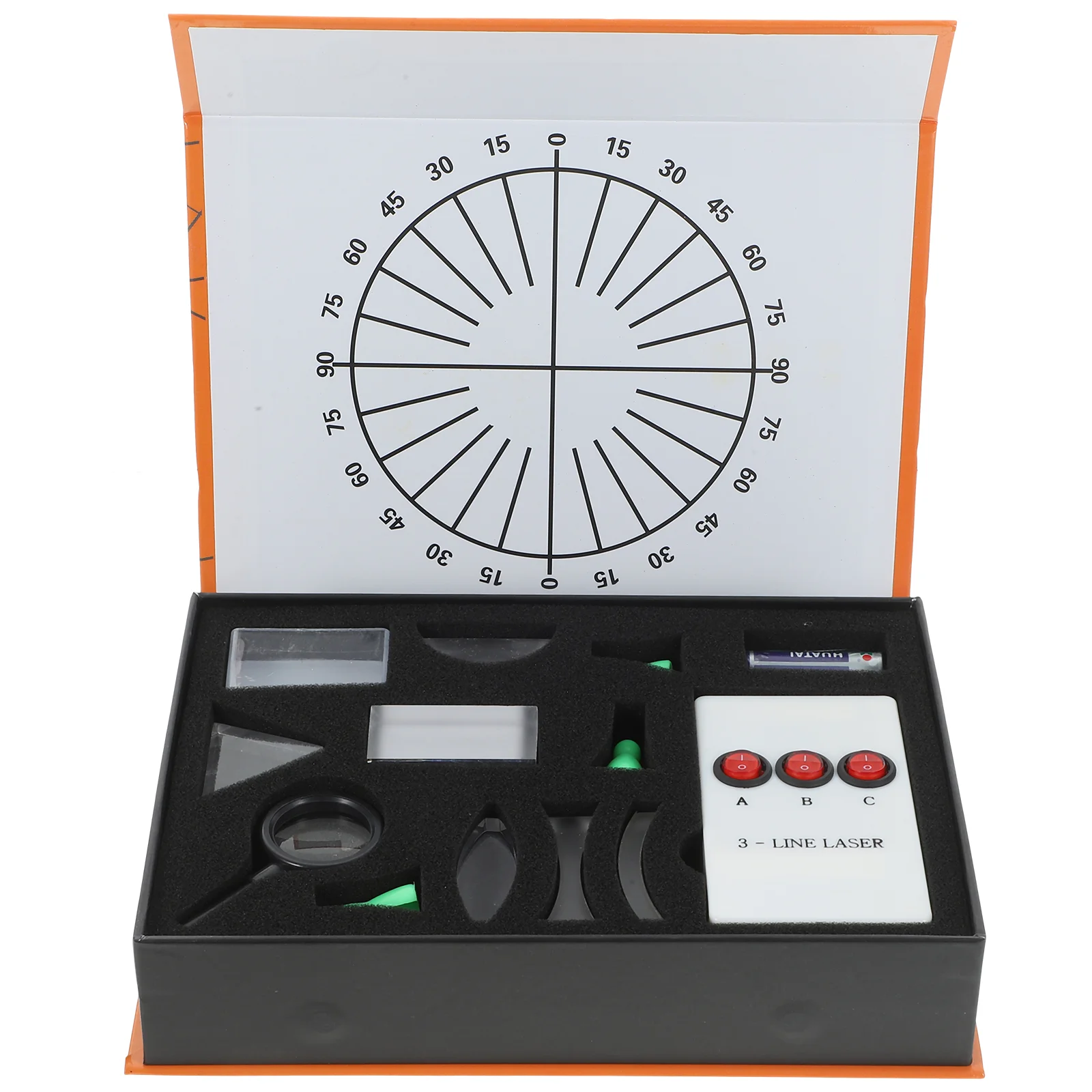 Optical Experiment Box Physics Teaching Tool Set With Concave Convex Lens Prisms Educational Supplies Science Lab Equipment Kit