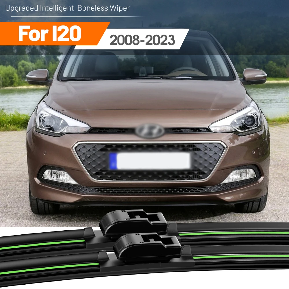 2 stücke Für Hyundai I20 2008-2023 Frontscheibe Wischer Klingen 2009 2010 2011 2013 2015 2016 2019 windschutzscheibe Fenster Zubehör