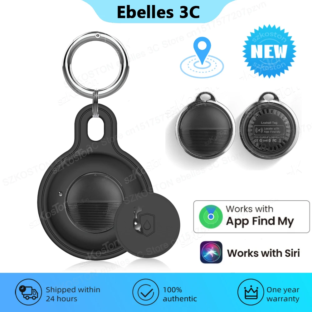 Mini GPS Tracker with Waterproof Protective Case only Compatible with iOS Find My APP Smart Tag Luggage Wallet Pet Key Finder