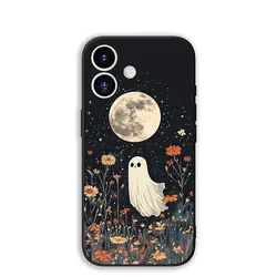 Little Ghost Halloween Pumpkin Flower Phone Case - Motorola Edge 70 (1)