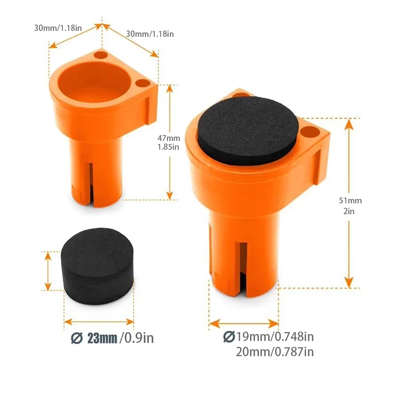 4 Chiens D'arrêt D'établi En Acier Inoxydable - Diamètre 19mm, Argent | Pour Fraisage, Coupe, Meulage, Travail Du Bois
