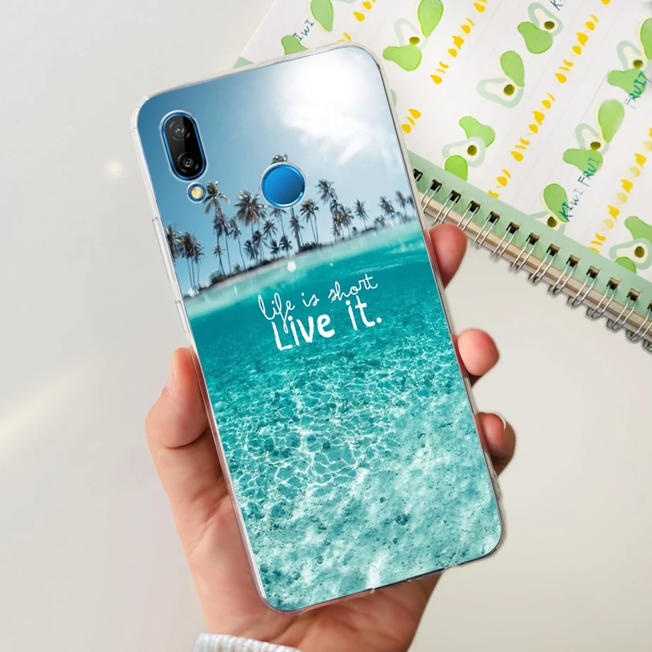 Stylish Painted Clear Silicone Soft TPU Phone Case