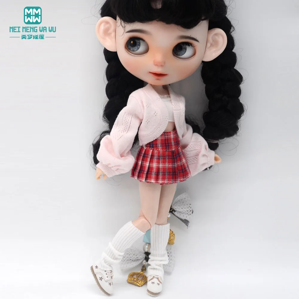 

New Blyth Doll Clothes Fashion Knitwear Skirt Set skirt for Azone OB22 OB24 Doll accessories gift