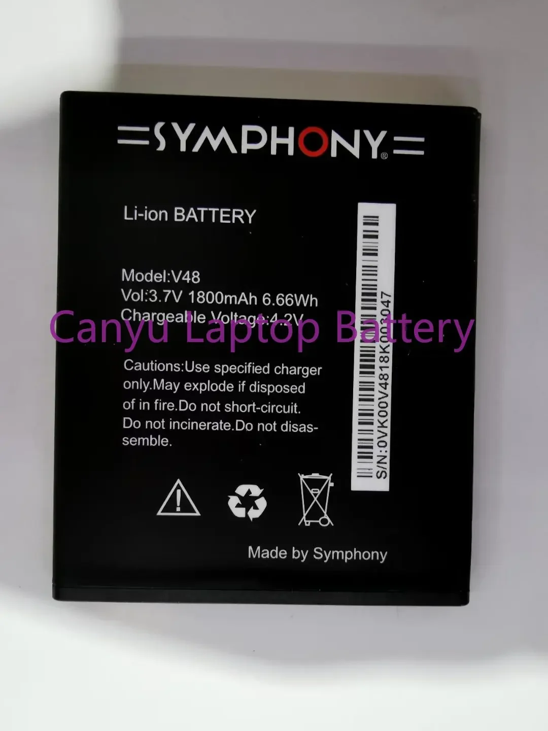 

3,7 V Совершенно новый, высокое качество, 1800mAh Телефон с фантазией V48