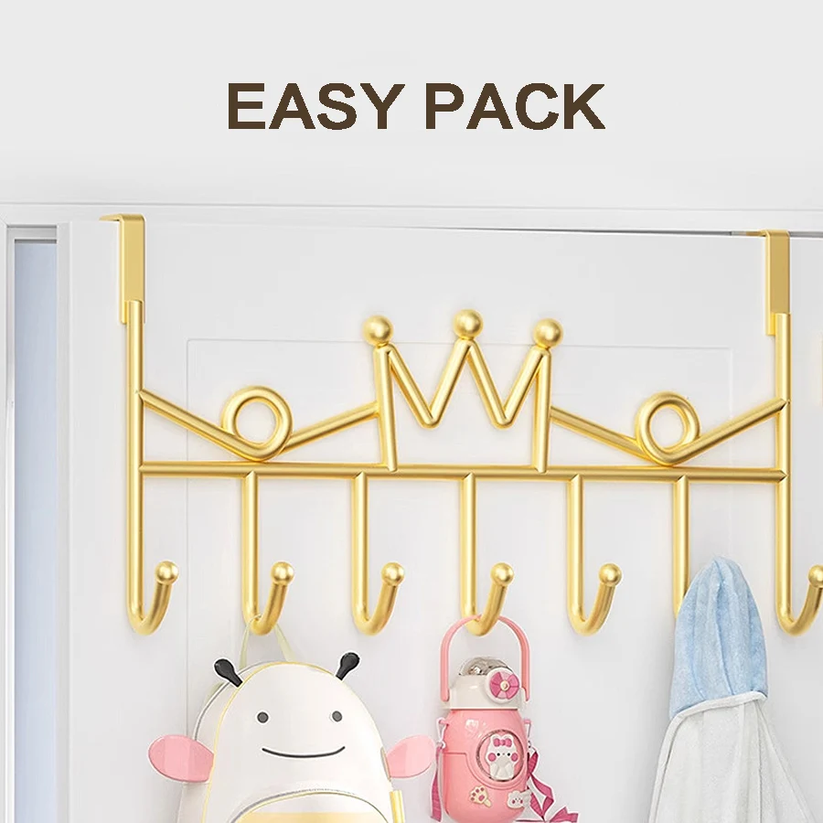 Hook Behind the Door Punch-Free Rear Hanger Storage Coat Hook for Entrance Bathroom Living Room Kitchen-storage hook,door hook