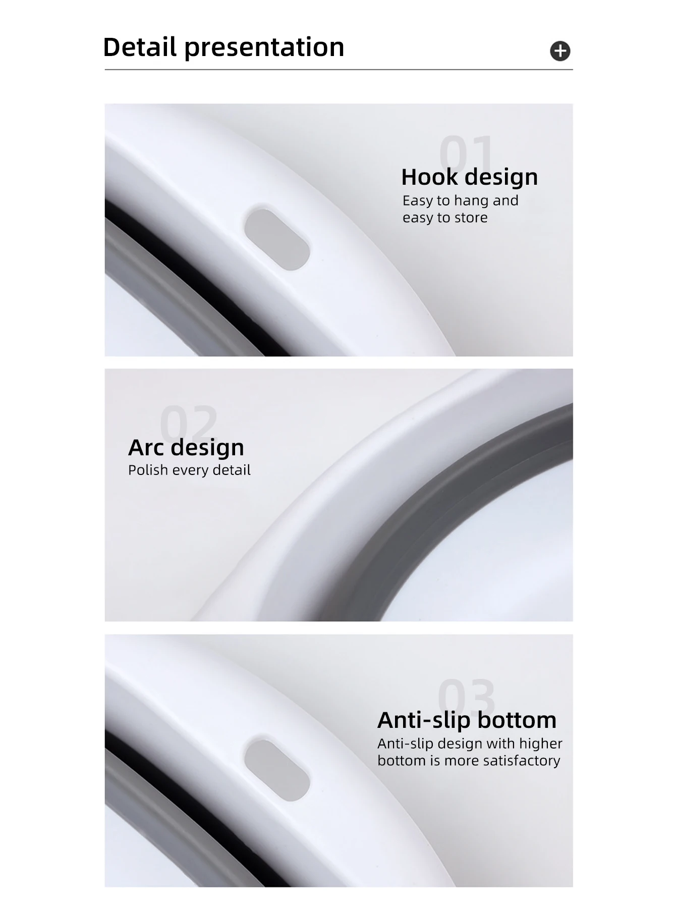 Folding Wash Basin Collapsible Wash Basin Foldable Wash Basin 1pices Plastic Folding Basins Portable Wash Basins Folding Laundry Tub Bathroom Kitchen Accessories Travel Wash Basin