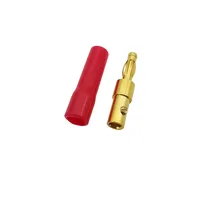 Black Red 4mm Banana Plug Audio Speaker Cable Wire Connector Solderless Screw Lock Banana Connectors for Speaker Wire 4