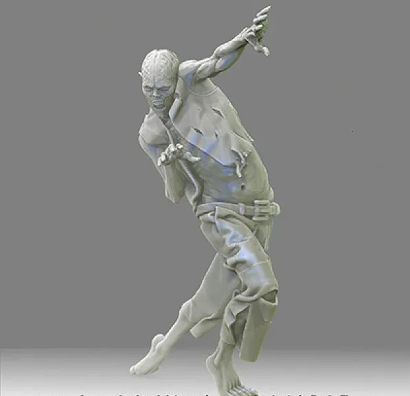 1:35 Scale Die Cast Resin Model Assembly Kit Biochemical Zombie Model Toy Needs Assembly Unpainted Free Shipping 2