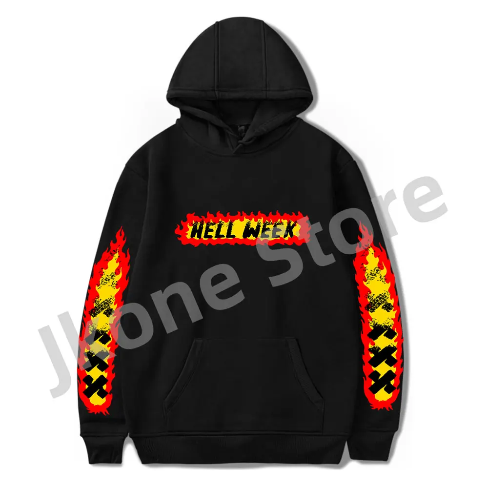 

Sam and Colby Hoodies Hell Week Halloween Merch Women Man Fashion Casual Long Sleeve Sweatshirts