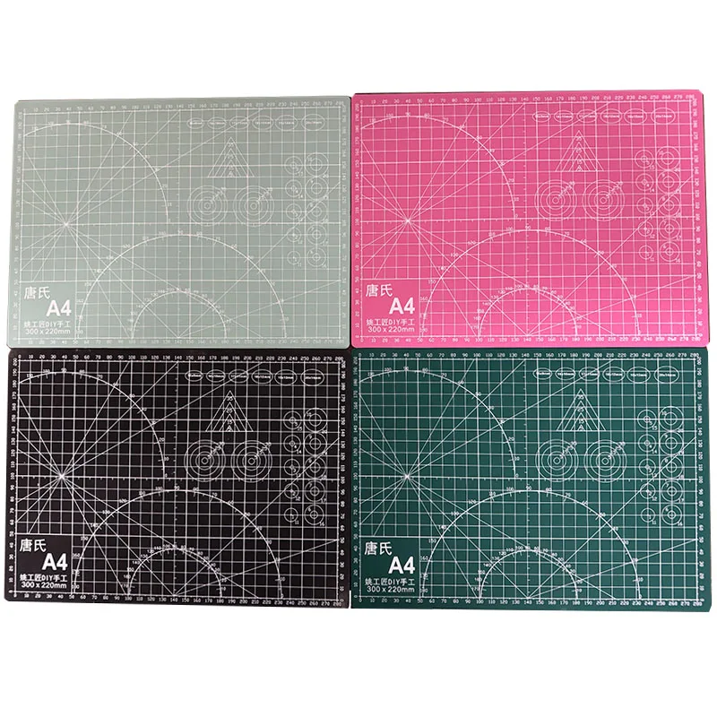A4 자가복원 커팅 매트, 300x220mm PVC 공예용 커팅 보드 (스크랩북킹, 모형 제작 및 DIY용)