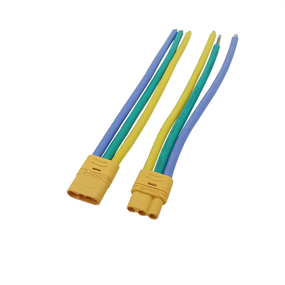 100mm XT60 XT90U XT30U XT60H XTR30U RC Batterie Kabel Stecker Männlich und Weiblich Stecker Mit 10AWG/12AWG/16AWG/18AWG Silizium Draht – Detail 5