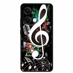 Cute Cartoon Soft TPU Silicon Black Phone Case - Stylish Protective Back Cover for Reno13 Pro 5G (R01.CH.55)