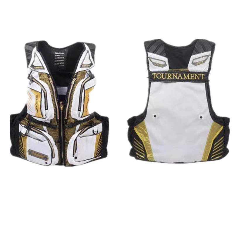

2023 New White Life Jacket for Fishing Vests with Flotation Device and Safety Vest for Rock Fishing Fishing Vest and Jacket