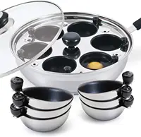 Poached Egg Maker Stainless Steel Egg Poacher Pan Food Grade Safe 1