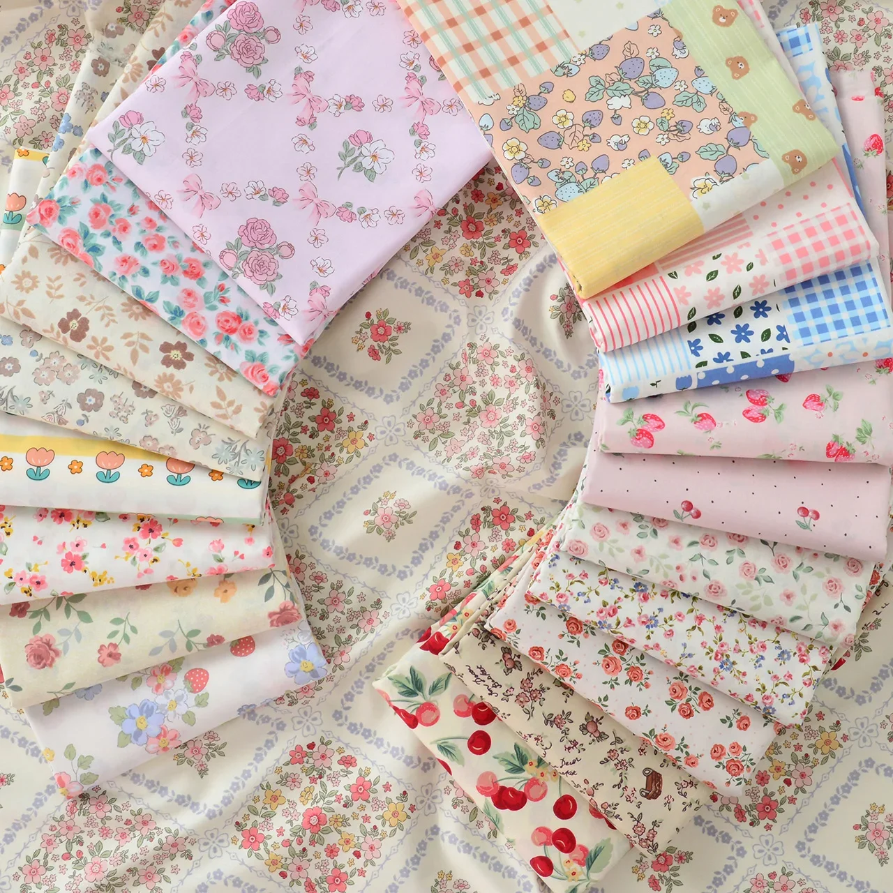 Cotton Floral Twill Fabric 1