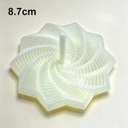 Sensory Fidget Spiral Star: 3D Illusion Stress Relief Ornament & Board Game (Yeguang color 8.7cm)