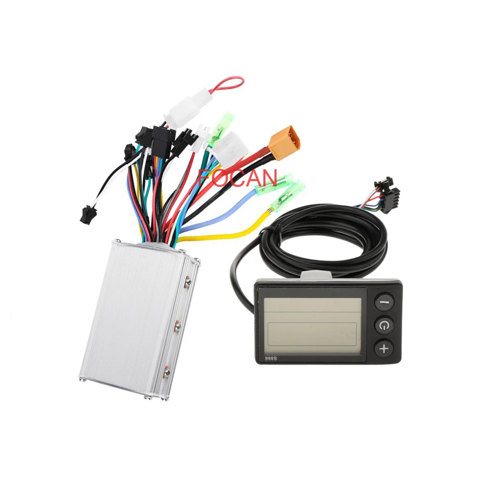 24V 36V 48V 350W Bicicletta Elettrica E-Bike Con Pannello Display Lcd Thumb Throttle Scooter Controller Brushless Parte S866 Xt60 Plug