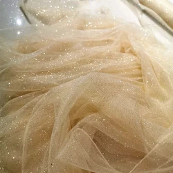 Sparkling Blue and Red Sequin Tulle Veil with Silver Accents and Pommel Skirt - 5M (Gold and Golden dots)