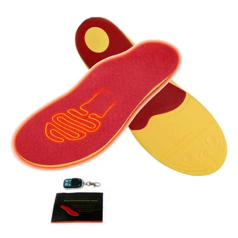 

Electric Heated Insoles Remote Control Foot Warmer Insoles 1800mAh Rechargeable Battery Outdoor Winter Shoes For Men Women