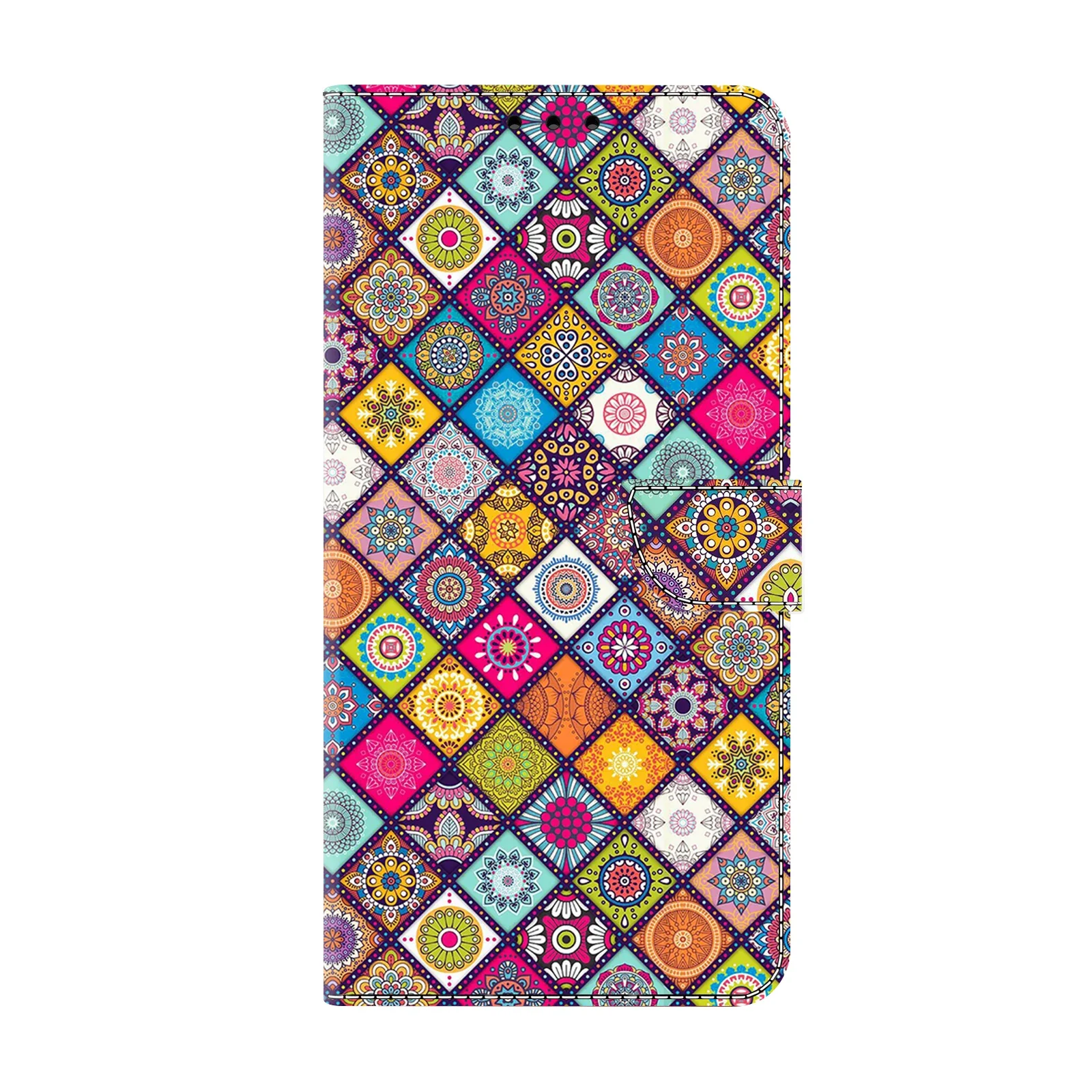 3D Cute Painted Magnetic Flip Wallet Phone Case with Holder