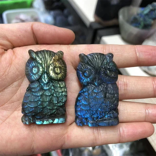 手掘りフクロウ　天然水晶 手掘りフクロウ 天然水晶 【公式通販】