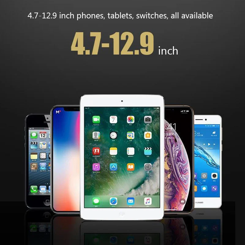 차량용 태블릿 휴대폰 스탠드 거치대, 4.7-12.9 인치 태블릿 뒷좌석 마운트 브래킷, 아이폰 아이패드용 휴대폰 스탠드 지지대