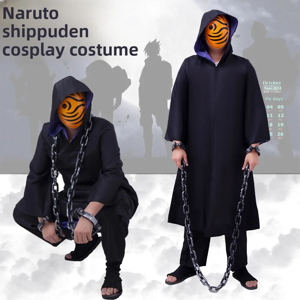 Naruto-Inspired Akatsuki Cloak Cosplay Costume for Men