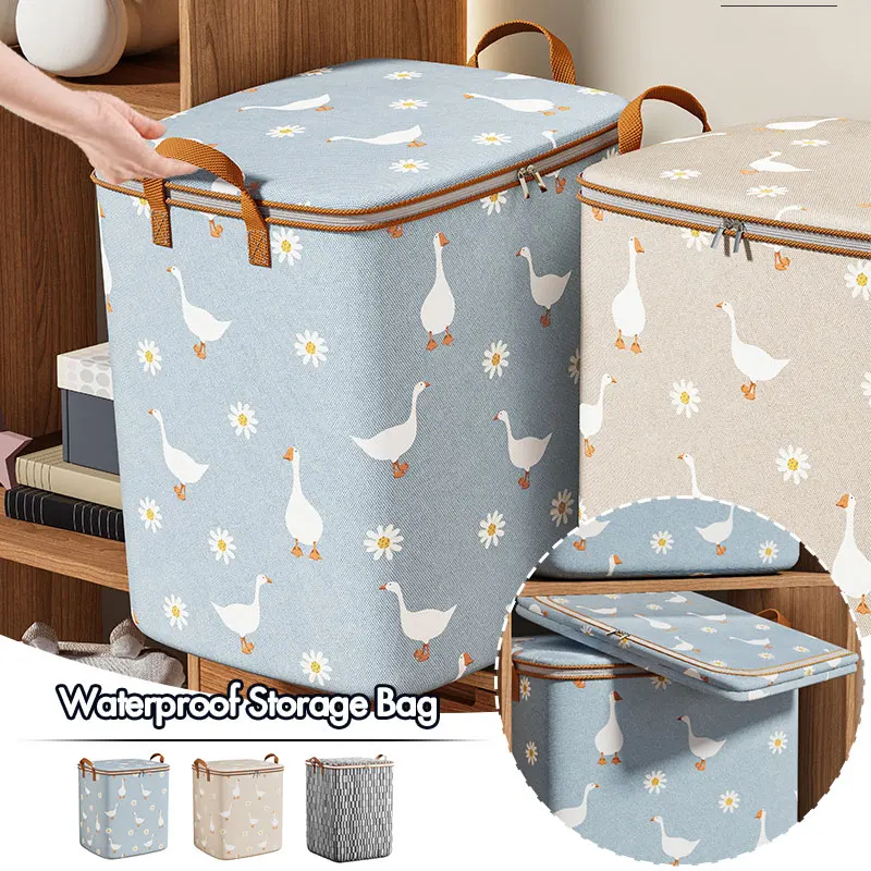 

Home Large Capacity Portable Clothes Quilt Storage Foldable Bag Basket Move Case Box Dormitory Moving Bag Duffel Bag