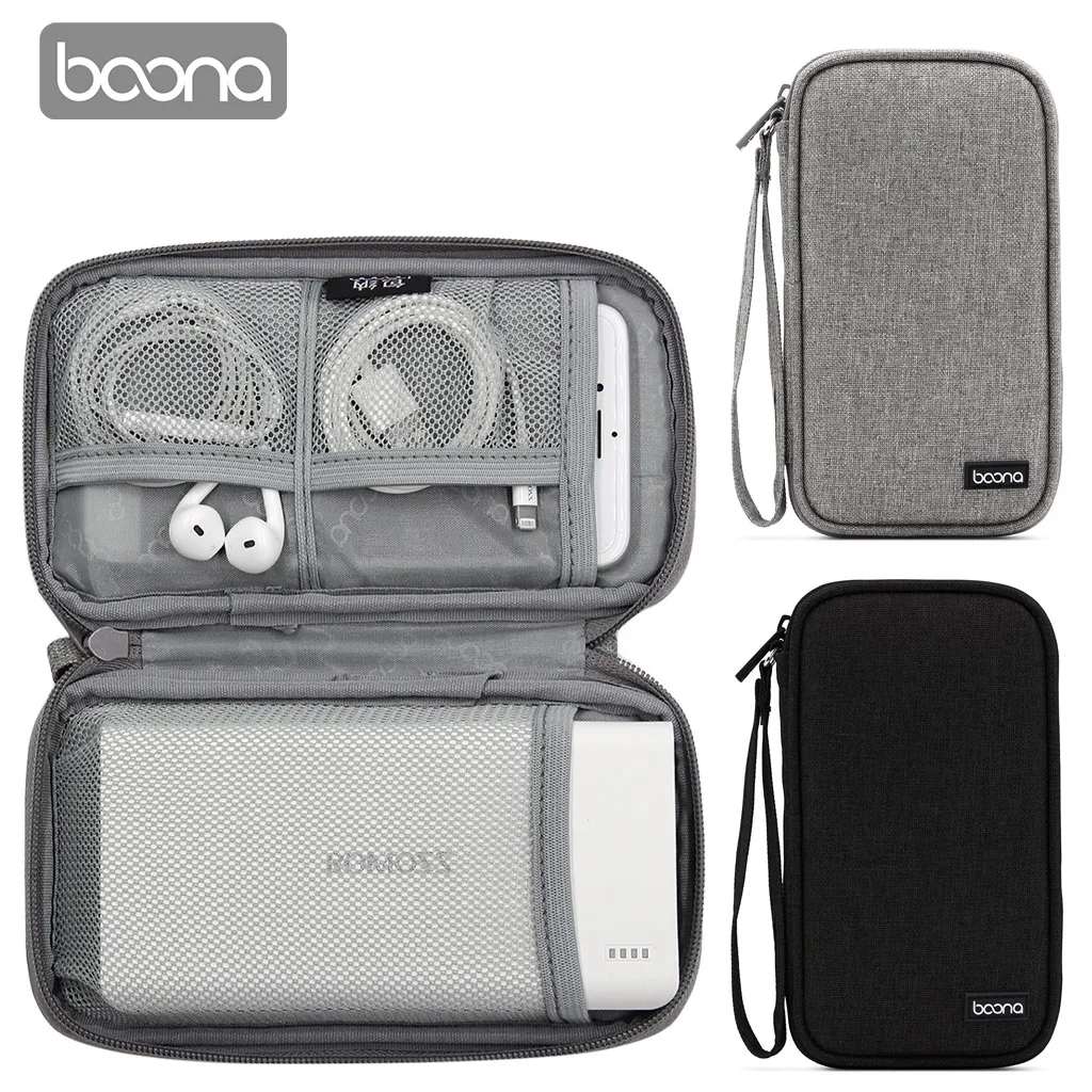 20000 mAh 보조베터리 여행용 운반 케이스, 외부 배터리 코드 용 보호 주최자 가방 모바일 전원 단일 또는 이중