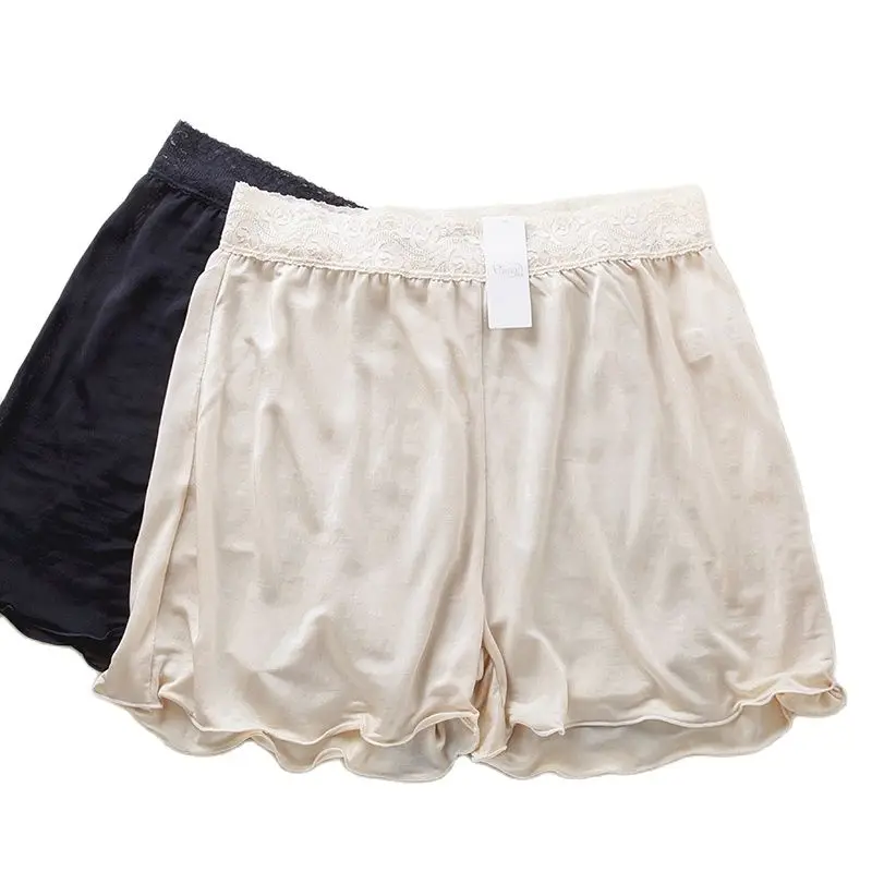 Women Safety Short Pants Silk Panties 4 Colors Seamless Comfortable Underwear Female and Girl Large