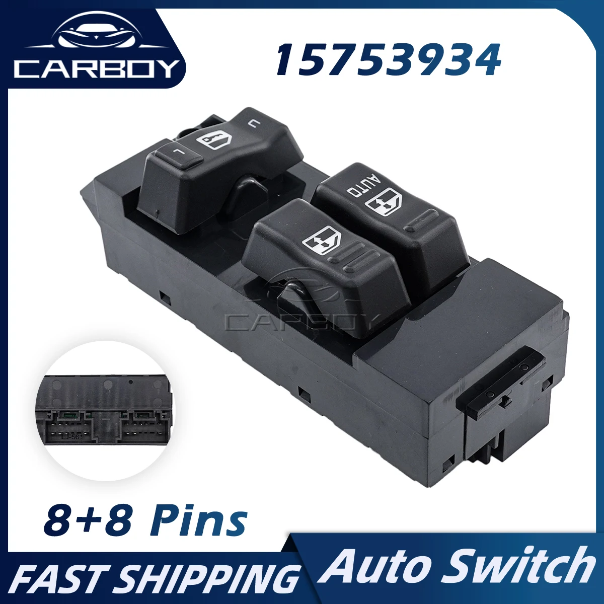 

15753934 19259957 15047637 Power Window Lifter Control Switch For Chevrolet Silverado GMC Sierra 1500 2500 3500 1999-2002 D6084