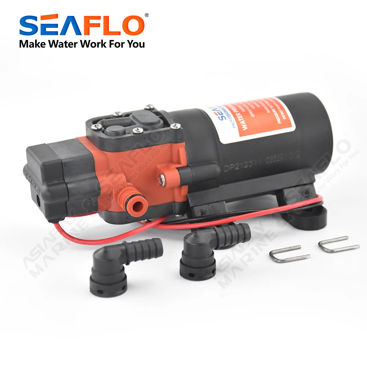 SEAFLO 21 Series Diaphragm Pump 12V DC 3.8LPM / 1.0GPM for Caravan and Marine Use marine water pump