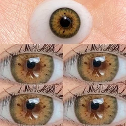 2-Piece Green Iris Prescription Yearly Colored Contacts for a Beautiful Natural Look (Hc2-Green 14.2mm)