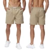 Men's Fashion Casual Jogging Twill Shorts, High Quality Sport Cargo Pants, Stretch 7 Inch Shorts with Zipper Pockets