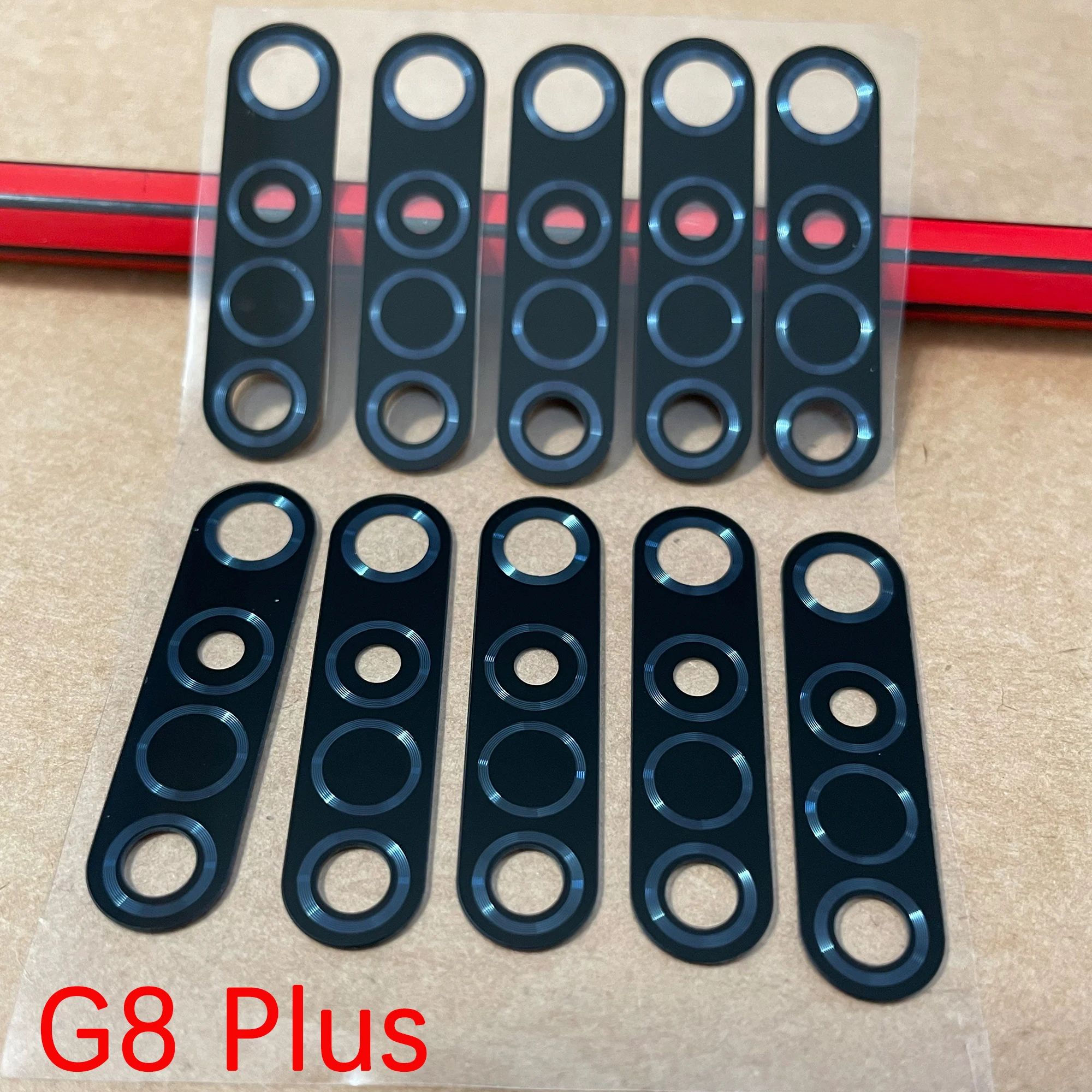 EmmaHelp 10-Pack Replacement Rear Camera Glass Lens with Adhesive for Motorola Moto G8 Series