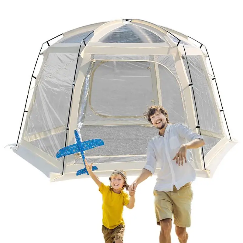 Transparent Thickened PVC Starry Star Tent Portable Spherical Outdoor Camping Tent Quick Opening Folding Tent Rainproof Shelter