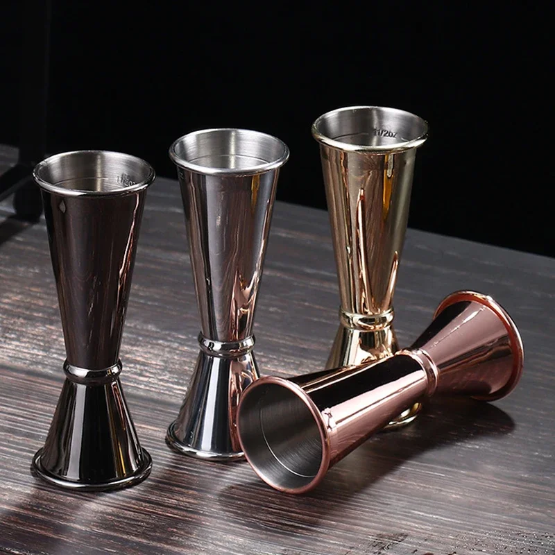 Cocktail Bar Jigger Stainless Steel Japanese Design Double Spirit Measuring Cup Home Bar Party Accessories Club stainless steel measuring cups measuring jigger