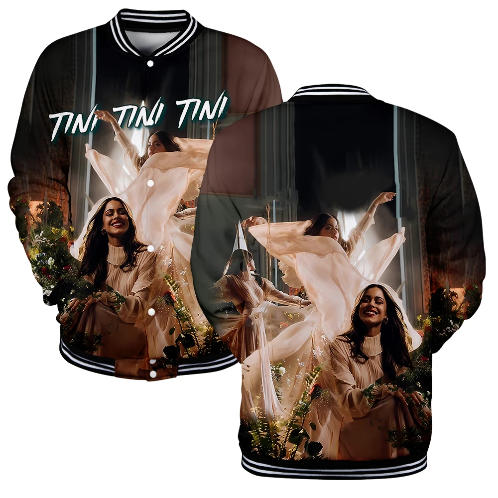 

Бейсбольные куртки Tini Stoessel для женщин и мужчин, модная уличная одежда с 3D принтом, куртка