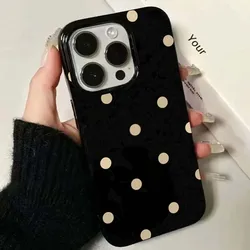 Charming Yellow Polka Dots Print Shockproof Phone Case - iPhone 7 Plus8 Plus (1)