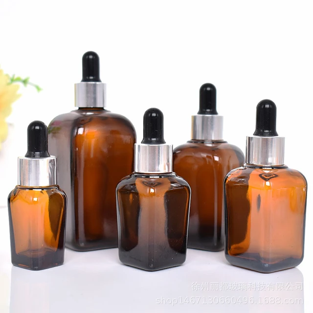Dropper Bottles with Scale 5ml-100ml Reagent Eye Drop Amber Glass  Aromatherapy Liquid Pipette Bottle Refillable Bottles Travel - AliExpress