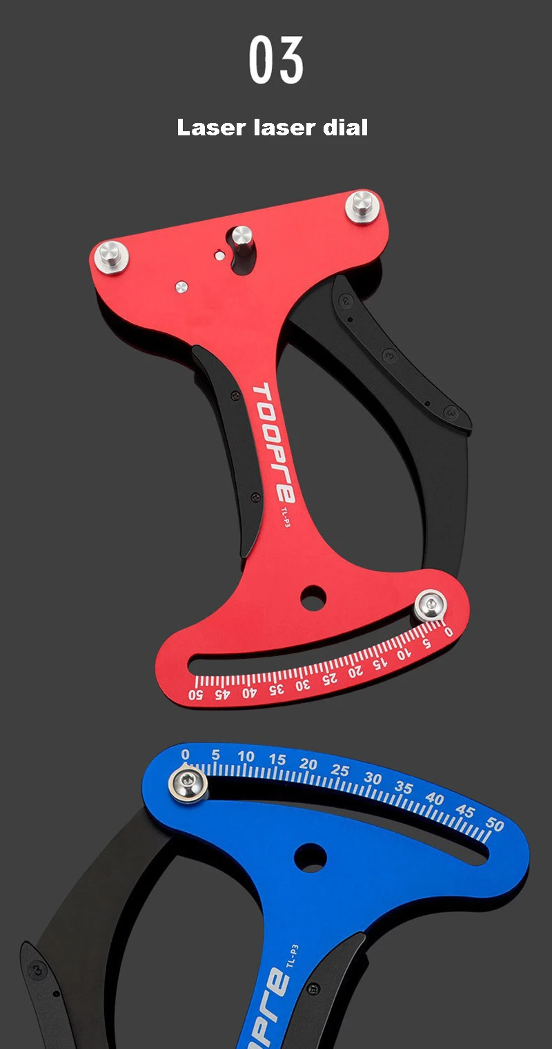 Fahrradspeichen-Spannungsmesser für MTB Rennrad Rad Speichenprüfer Aluminiumlegierung Fahrrad-Reparatur-Korrekturwerkzeug Zubehör – Detail 5