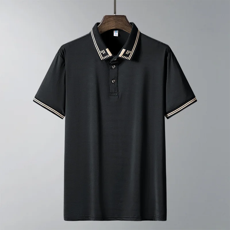 2022 футболка с коротким рукавом мужская ледяная шелковая дышащая рубашка-поло
