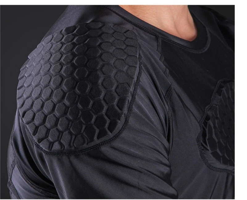 Rugby Padded Men's Soccer Goalkeeper Jersey Football Shirts Sponge Goal Keeper Training Sportswear Protective Clothes Elbow