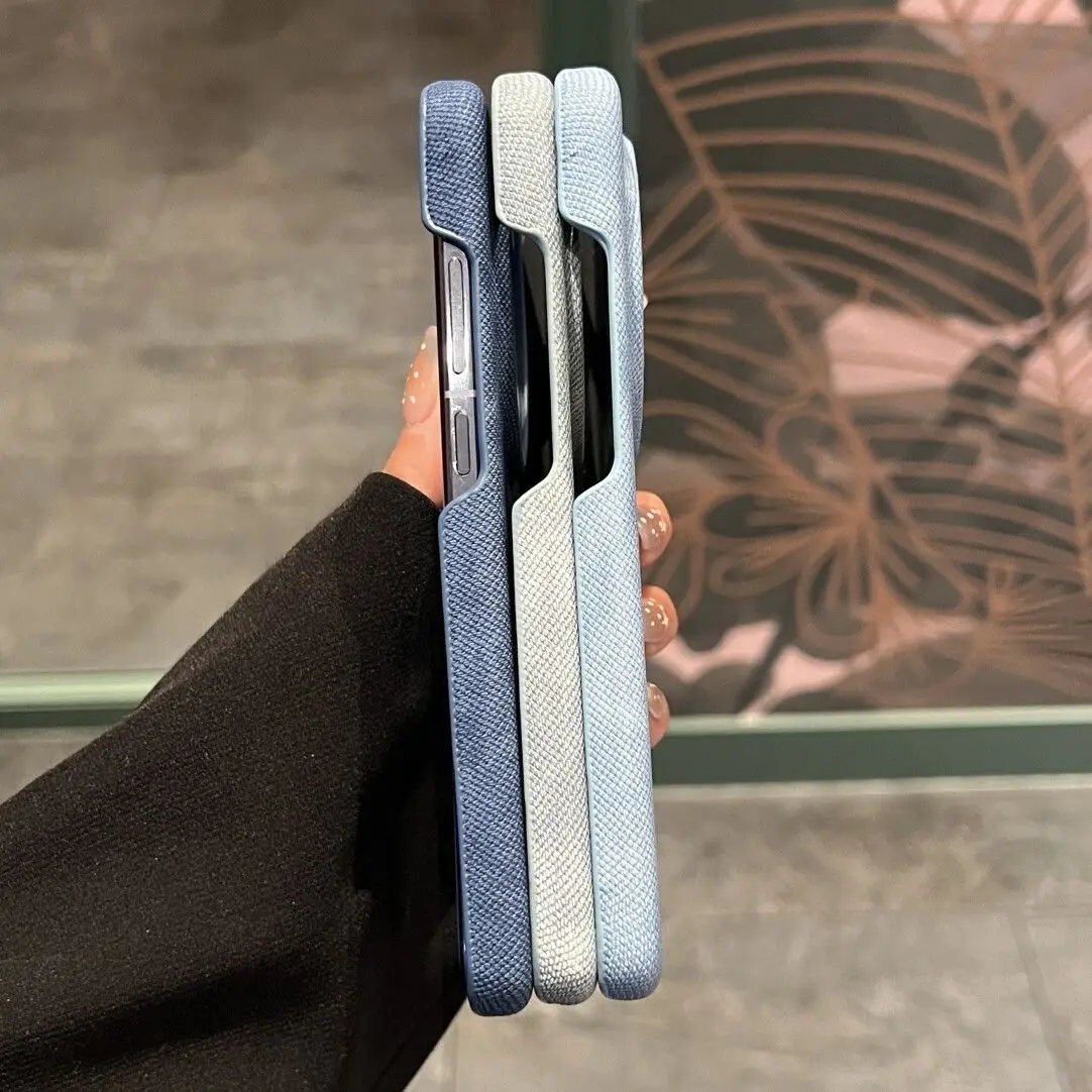 Cowboy Texture Shockproof Hard Shell Case with Anti-Fall Protection