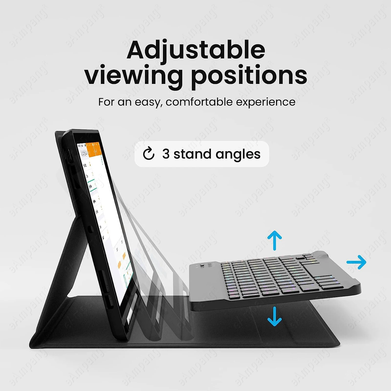 Keyboard Case for iPad 5th 6th Air 2 Pro 9.7 7th 8th 9th 10.2 Air 3 Pro 10.5 4 5 Gen 10.9 10th 11 Portable Cover Keypad ipad keyboard case