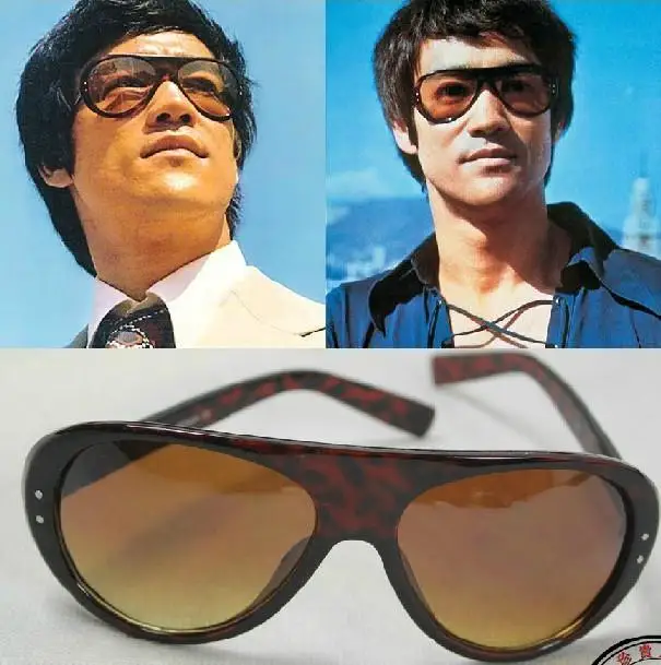 

Classic Type Bruce Lee Sunglasses Men Vintage Bruce Lee Sunglass Male Favorite Eyewear Sun Glasses With Box Cosplay Accessories