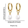 87010-48c926.jpg Boucles d'oreilles créoles en acier inoxydable pour femmes, pendentif en forme de goutte d'eau, Imitation de perles, tempérament Simple, bijoux cadeaux pour les déplacements quotidiens